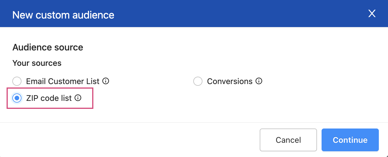 Custom Audience Import