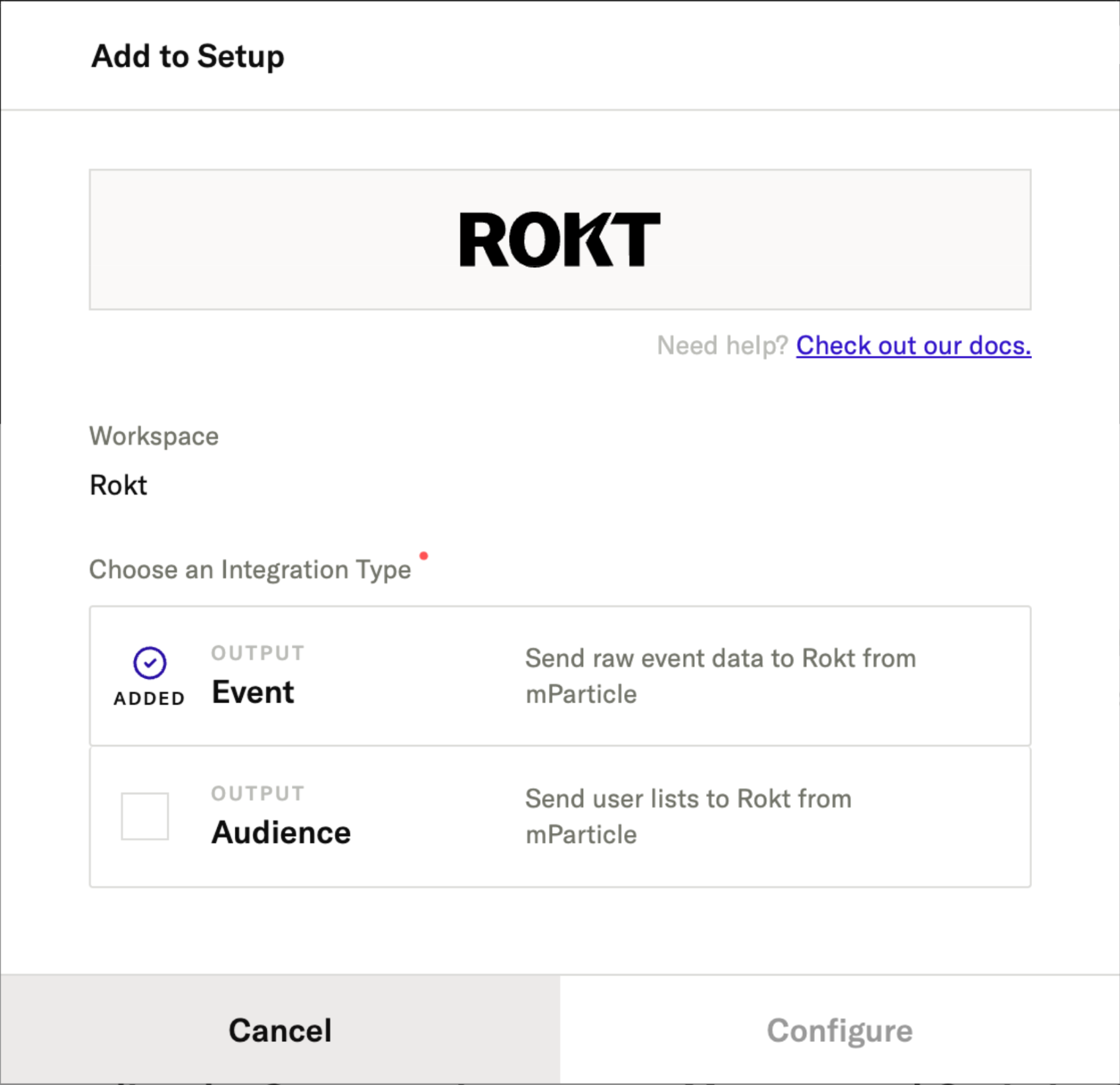 mParticle UI - Audience Config