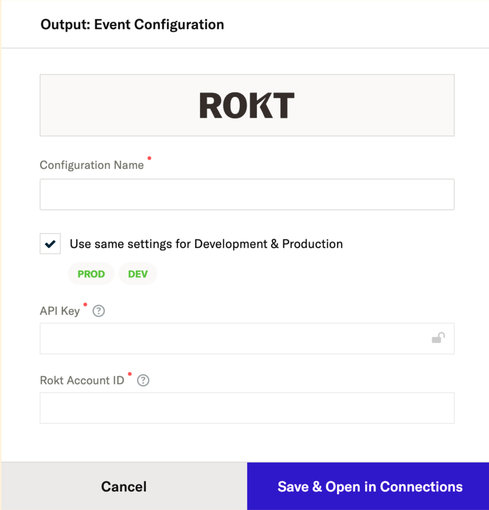 mParticle UI - Connect Audience