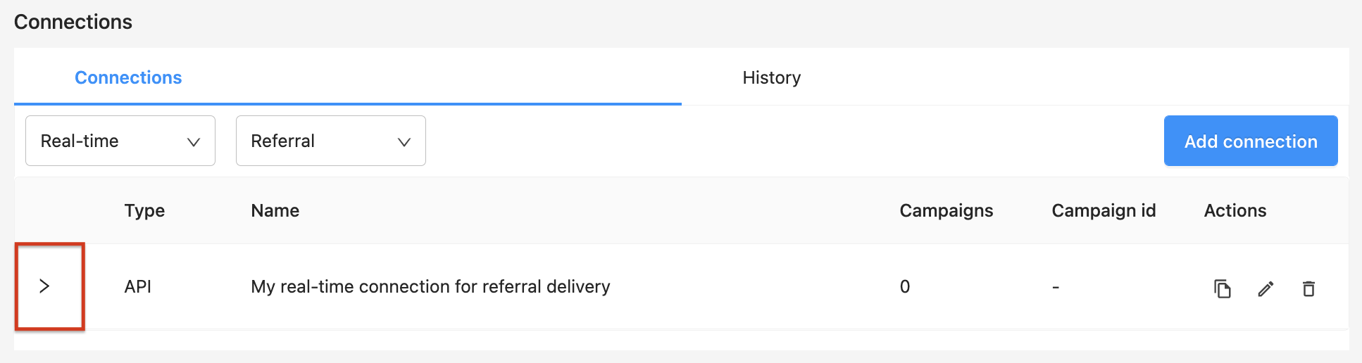 Referral Export via API