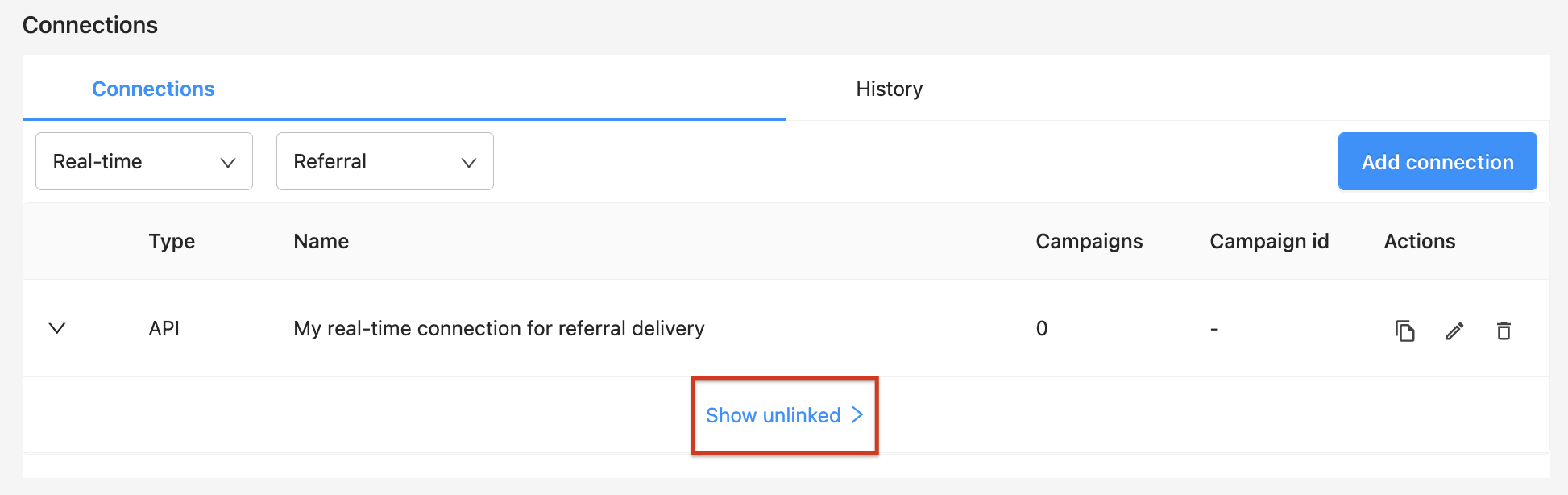 Referral Export via API