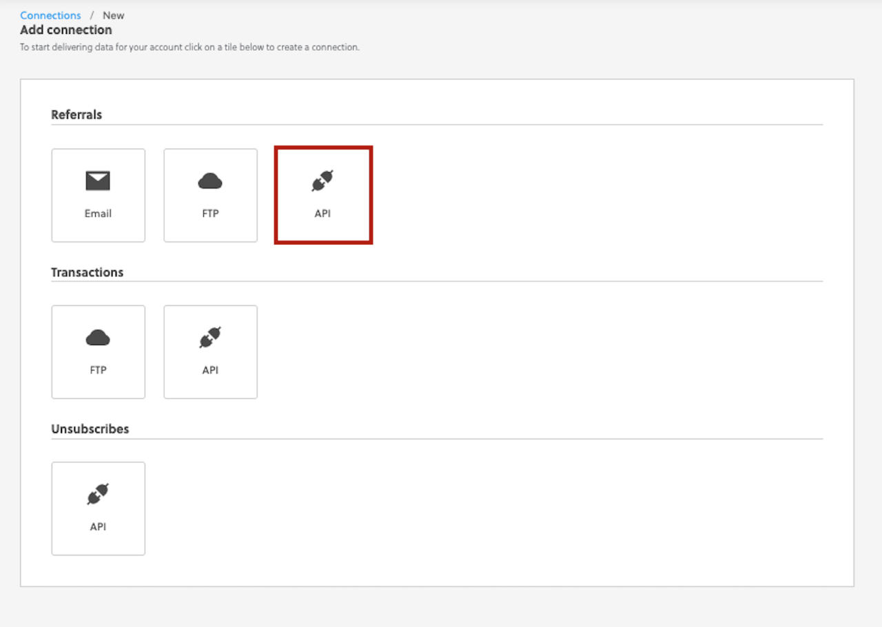 Referral Export via API