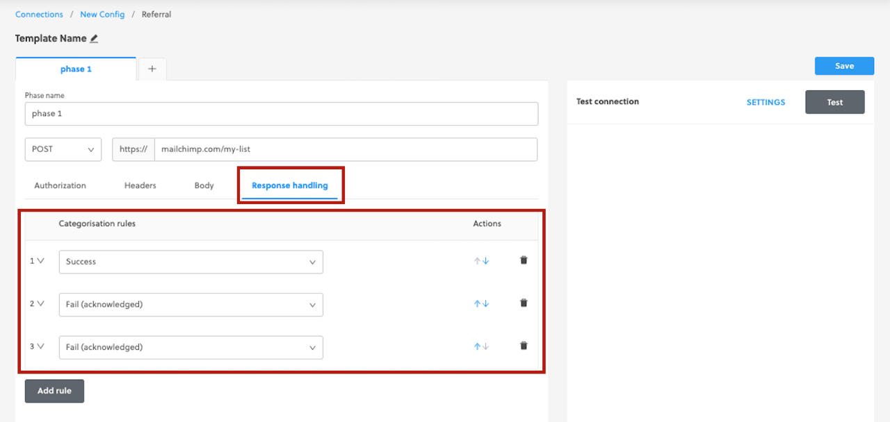 Referral Export via API